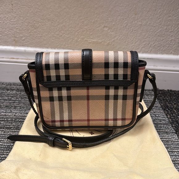 Burberry Haymarket Check Mini Berkeley Crossbody Bag - Picture 4 of 6
